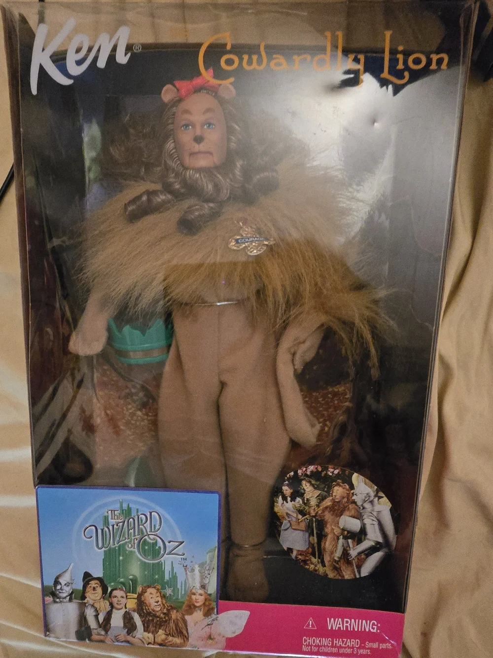 Barbie Ken Cowardly Lion Doll in Brown and Tan